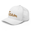 Team In Celluloid Embroidery on Retro Trucker Hat