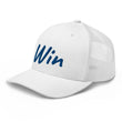 Win In Sapphire Embroidery on Retro Trucker Hat