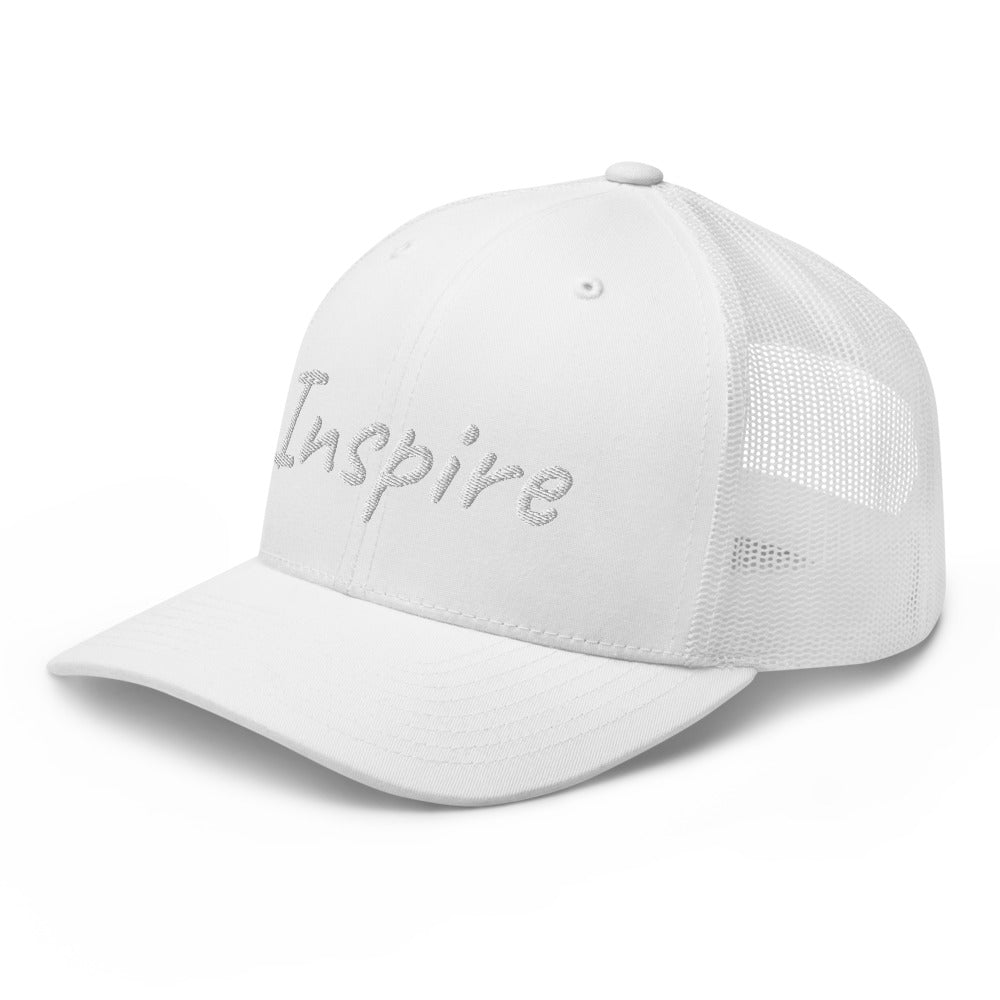 Inspire In Diamond Embroidery on Retro Trucker Hat