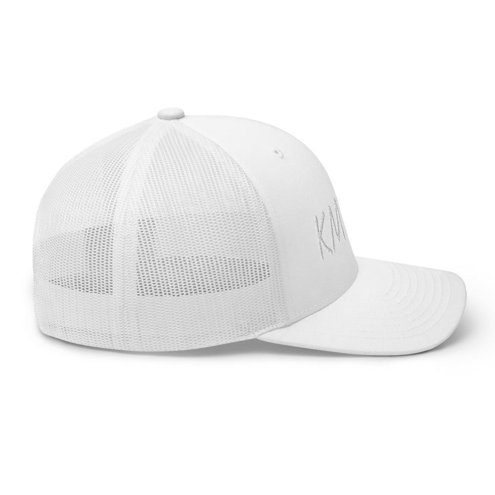 KMTWF In Pearl Embroidery on Retro Trucker Hat