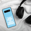 Word Clouds To Keep Moving The World Forward on Samsung Phone Case