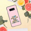 Baby Animals Keep Moving The World Forward In Pink on Samsung Phone Case