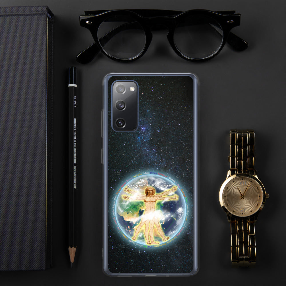 Vitruvian Earth on Samsung Phone Case