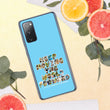 Baby Animals Keep Moving The World Forward In Blue on Samsung Phone Case