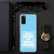 Word Clouds To Keep Moving The World Forward on Samsung Phone Case