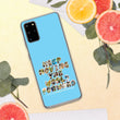 Baby Animals Keep Moving The World Forward In Blue on Samsung Phone Case