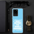 Word Clouds To Keep Moving The World Forward on Samsung Phone Case