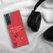 Walk With A Purpose Haiku With Dragonfly on Samsung Phone Case