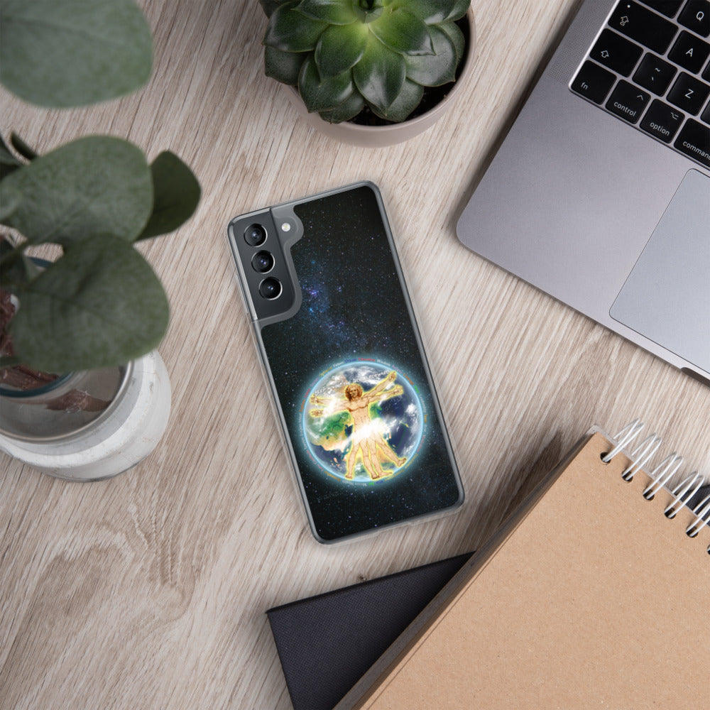 Vitruvian Earth on Samsung Phone Case