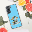 Baby Animals Keep Moving The World Forward In Blue on Samsung Phone Case