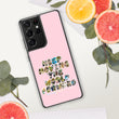 Baby Animals Keep Moving The World Forward In Pink on Samsung Phone Case