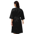 Keep Moving The World Forward In Gold Embroidery on Satin Robe