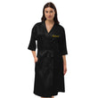 Optimist In Gold Embroidery on Satin Robe