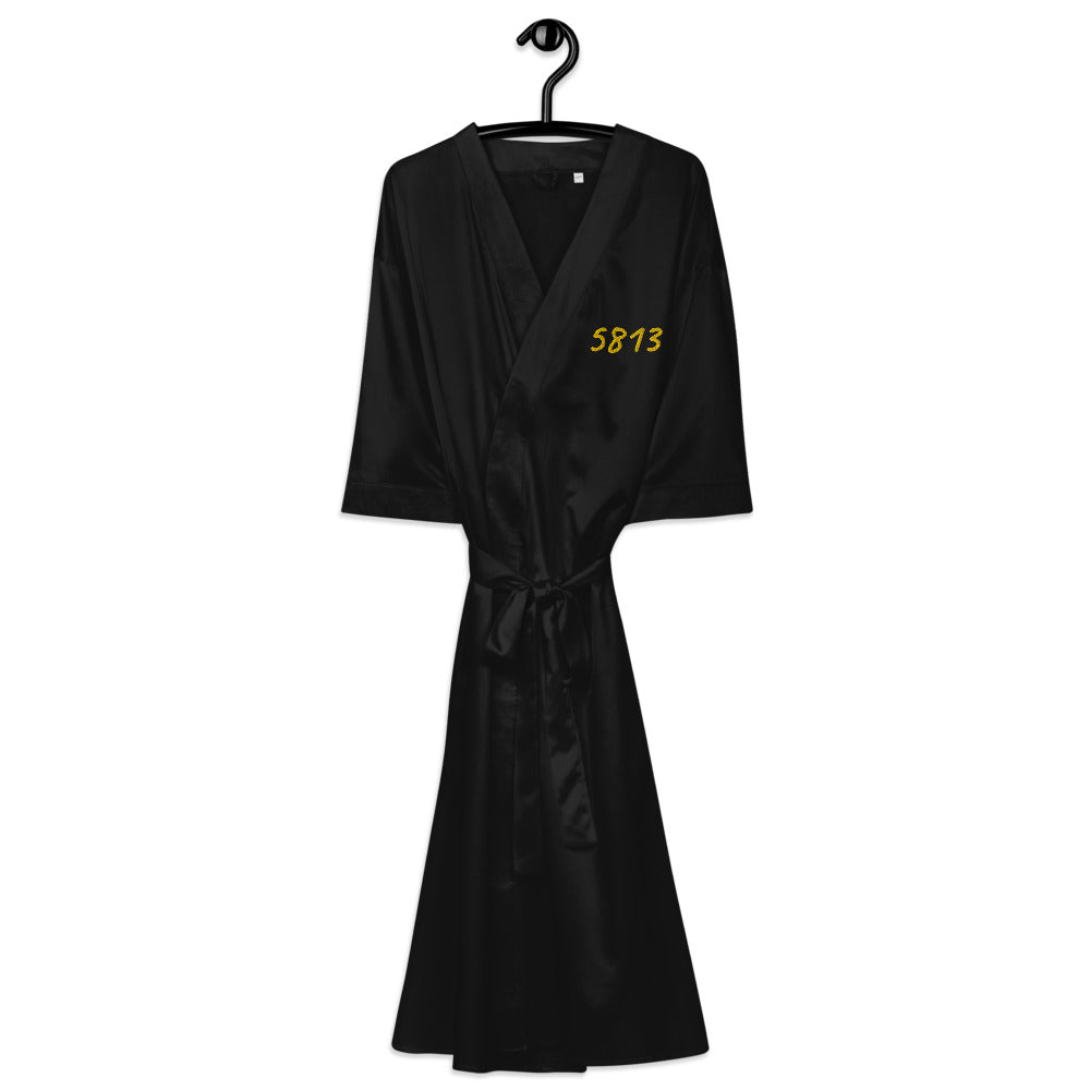 5813 In Gold Embroidery on Satin Robe