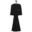 Dream In Sapphire Embroidery on Satin Robe