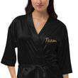 Team In Celluloid Embroidery on Satin Robe