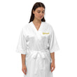 Optimist In Gold Embroidery on Satin Robe