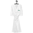 Now In Emerald Embroidery on Satin Robe