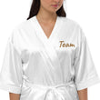 Team In Celluloid Embroidery on Satin Robe