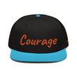 Courage In Amber Embroidery on Snapback Cap