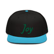 Joy In Emerald Embroidery on Snapback Cap