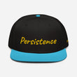 Persistence In Gold Embroidery on Snapback Cap