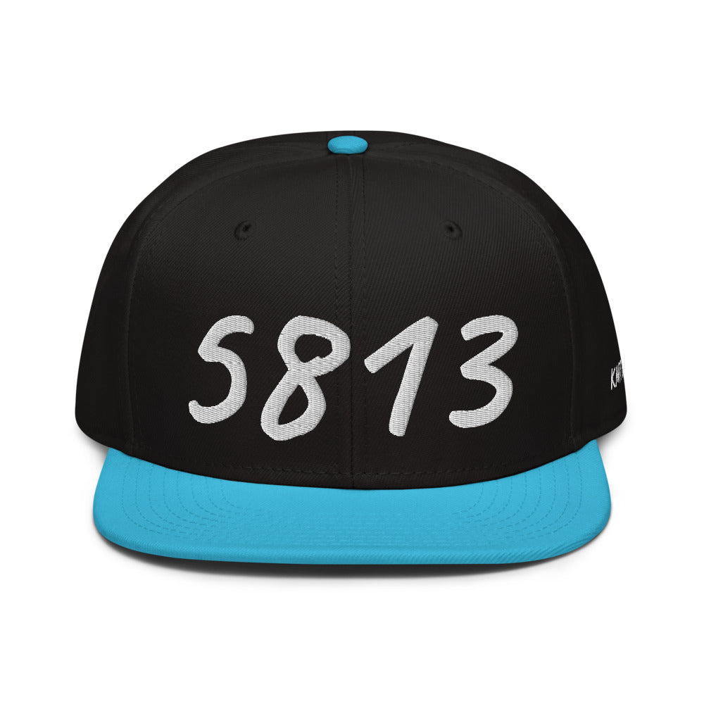 5813 In Pearl Embroidery on Snapback Cap