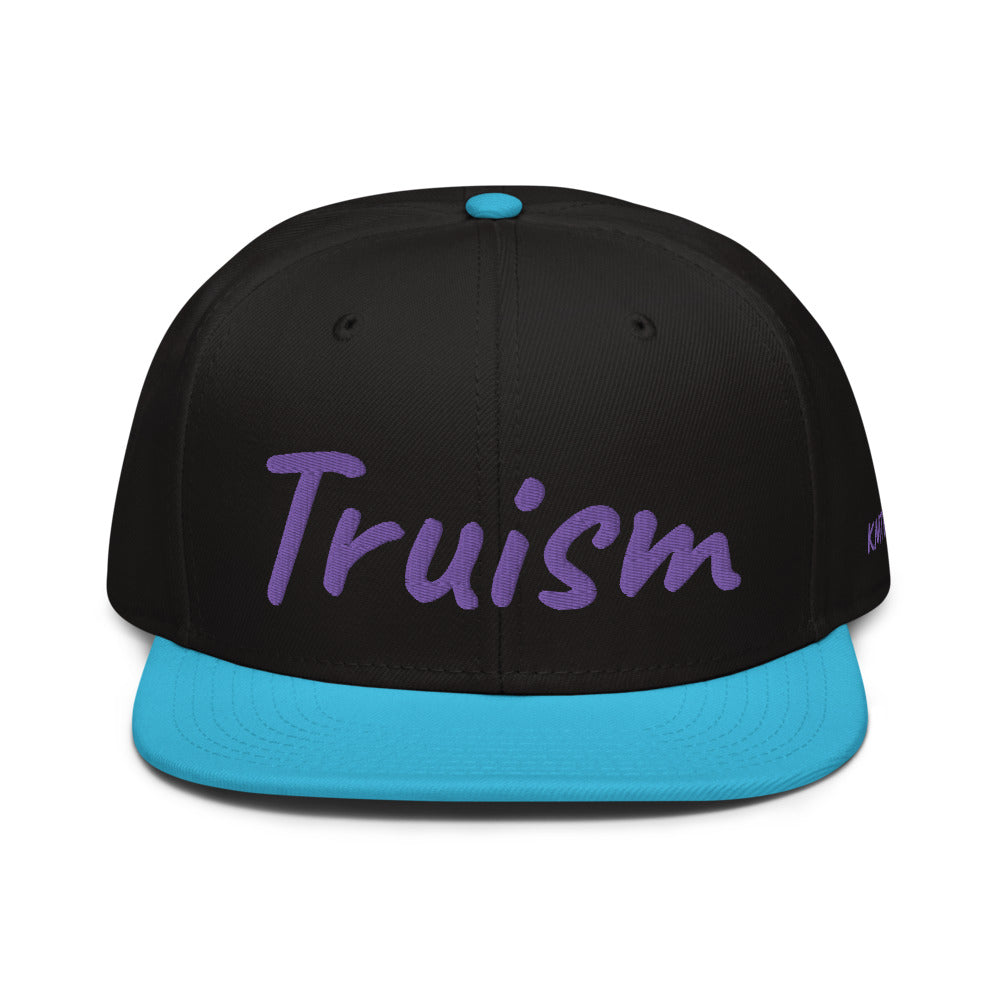 Truism In Amethyst Embroidery on Snapback Cap