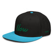 Now In Emerald Embroidery on Snapback Cap