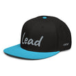 Lead In Silver Embroidery on Snapback Cap