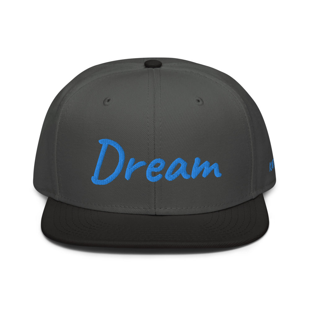 Dream In Sapphire Embroidery on Snapback Cap