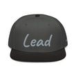 Lead In Silver Embroidery on Snapback Cap