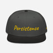 Persistence In Gold Embroidery on Snapback Cap