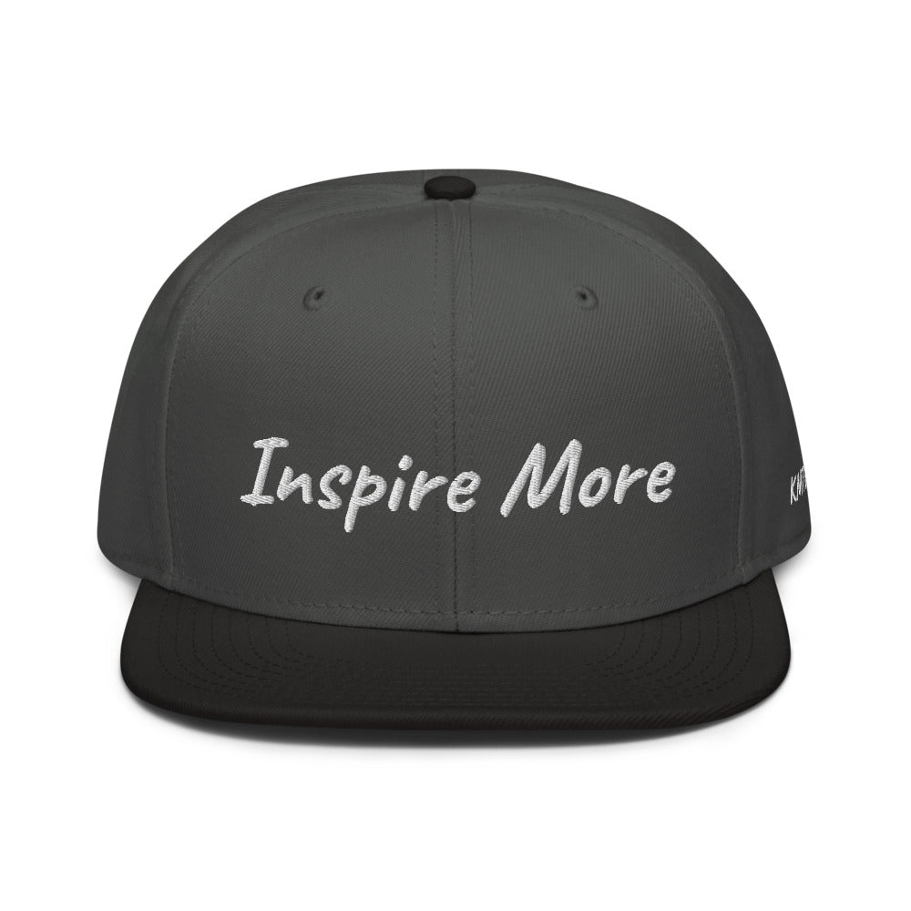 Inspire More In Diamond Embroidery on Snapback Cap