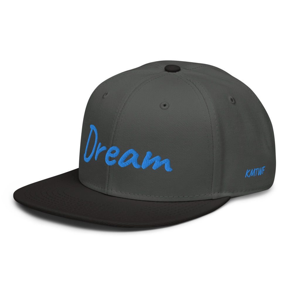 Dream In Sapphire Embroidery on Snapback Cap