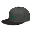 Joy In Emerald Embroidery on Snapback Cap