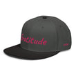 Gratitude In Star Rose Quartz Embroidery on Snapback Cap