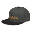 Team In Celluloid Embroidery on Snapback Cap