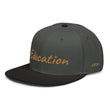 Education In Copper Embroidery on Snapback Cap