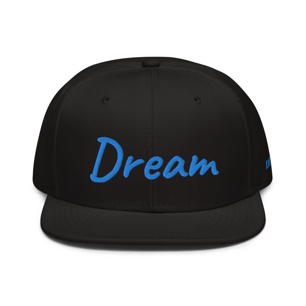 Dream In Sapphire Embroidery on Snapback Cap