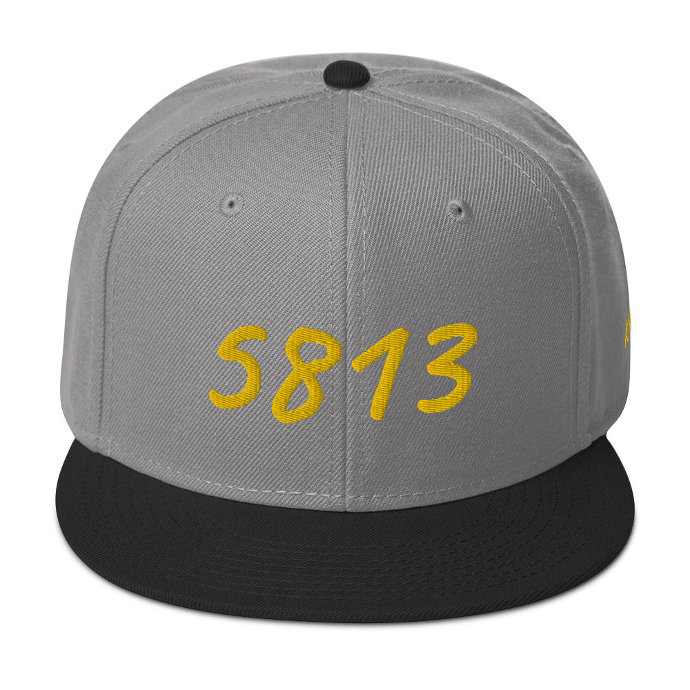 5813 In Gold Embroidery on Snapback Cap