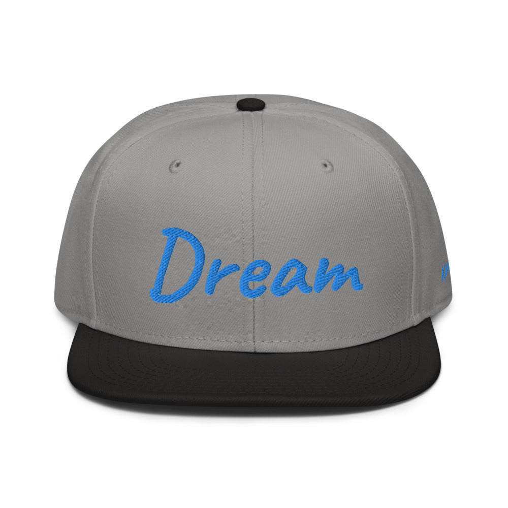 Dream In Sapphire Embroidery on Snapback Cap