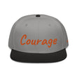 Courage In Amber Embroidery on Snapback Cap