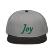 Joy In Emerald Embroidery on Snapback Cap