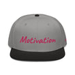 Motivation In Star Rose Quartz Embroidery on Snapback Cap