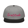 Gratitude In Star Rose Quartz Embroidery on Snapback Cap