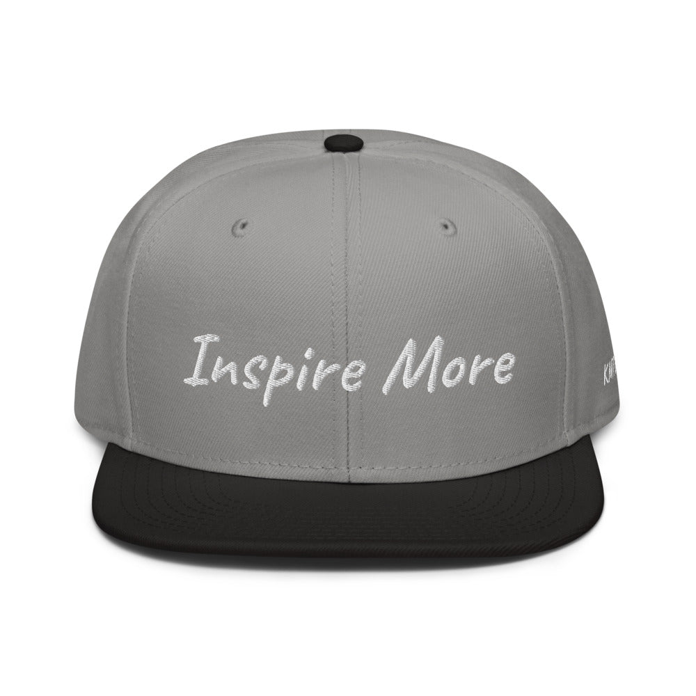 Inspire More In Diamond Embroidery on Snapback Cap