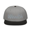 Wealth In Silver Embroidery on Snapback Cap