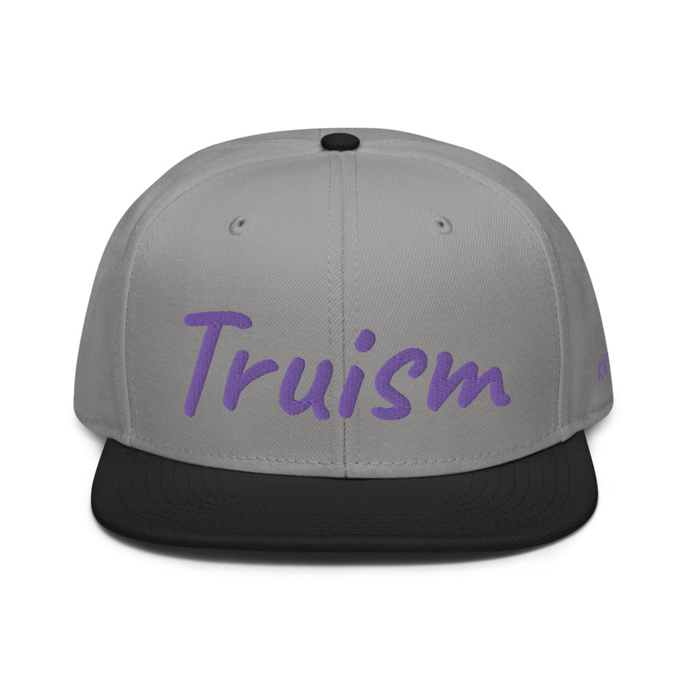 Truism In Amethyst Embroidery on Snapback Cap