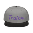 Truism In Amethyst Embroidery on Snapback Cap